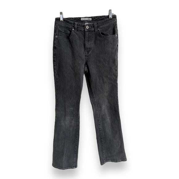 Chico's Womens‎ Jeans Sz 0 Reg 4 Platinum Black Facet RG Jean Gray Straight Leg - Picture 2 of 6